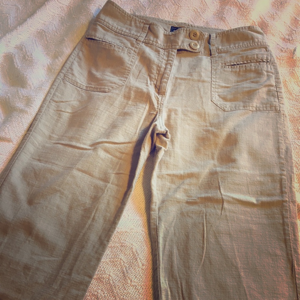 Allison Brittney Khaki Dress Capri Pants